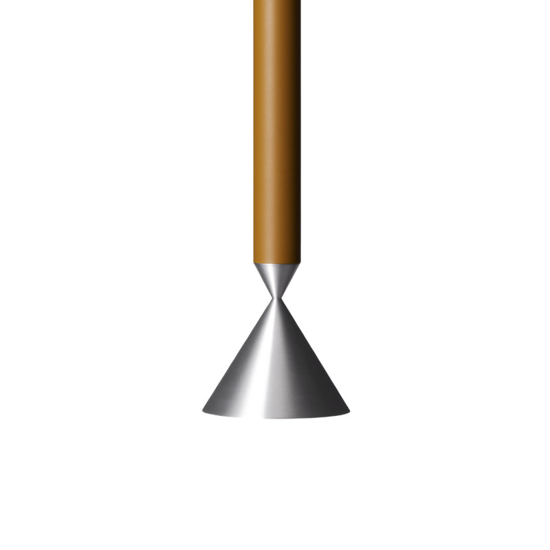 Apollo, 151" H x 4.92" W x 4.92" D, Turtledove/Aluminium