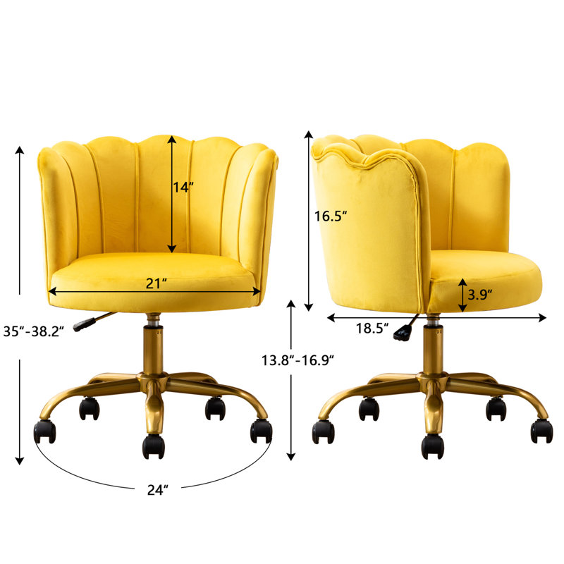 Chaise de travail, Jaune