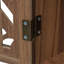 Armoire polyvalente à 4 portes avec tablettes réglables et fonctionnalités multiples