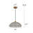 1 - Light Dome Glass Pendant