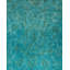 Tapis bleu noué à la main Mazarine, unique en son genre - bleu