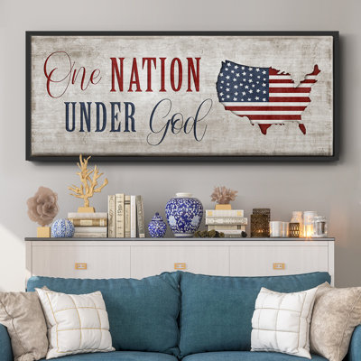 One Nation Under God - Toile encadrée