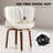Faux Leather Upholstered Swivel Dining Chairs (Set of 6)-1671830931-1671830930