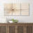 Minimal Landscape " Zen Simplicity Abstract Beige Illustrations " 3 - Pieces-98804025-98804026
