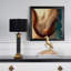 Lampe de table colonne en métal texturé-1994514305