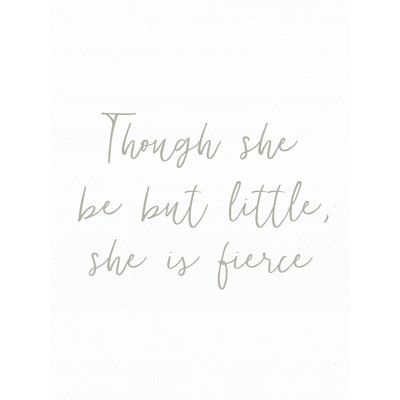 " Though She Be But Little Linen "