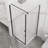 Goodyo Shower Enclosure Frameless 36 In.D X 36 In. W X 72 In. H, Corner Shower Door With 1/4 In. Clear Tempered Glass, Pivot Opening, Black Finish