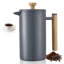 Cafetière à piston en acier inoxydable 34 oz French Press