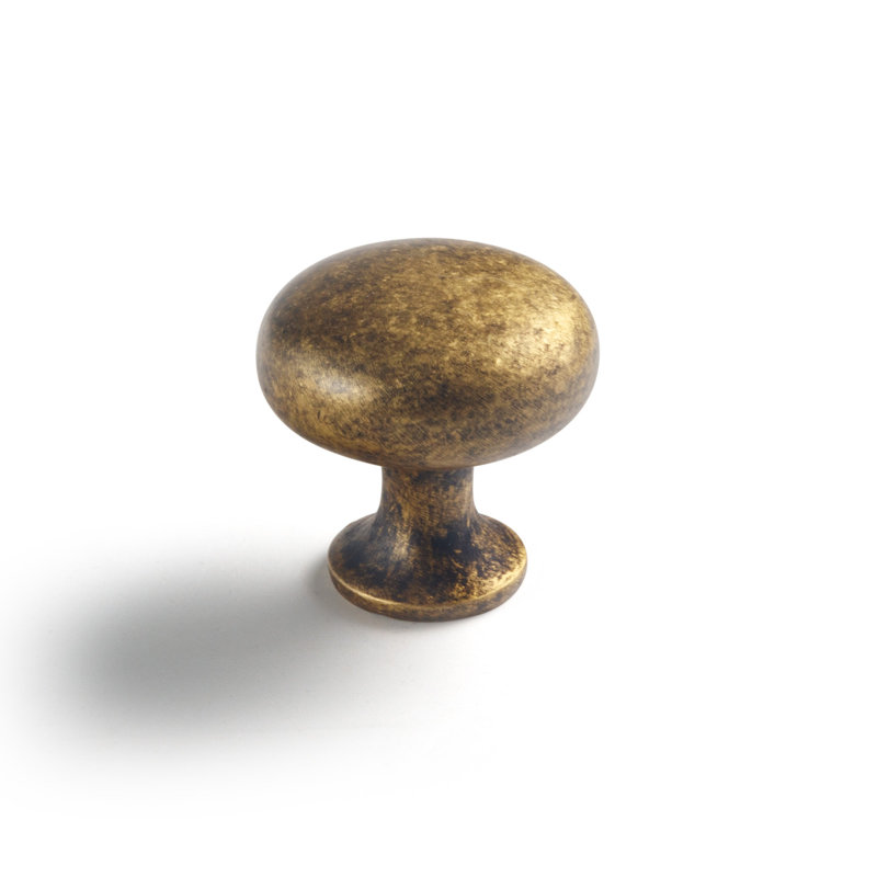 Bouton de champignon américain, 1.18", Or brillant