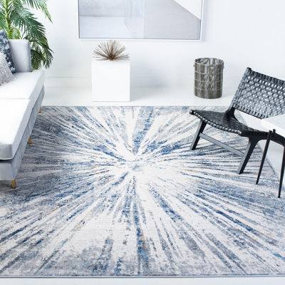 Tapis abstrait en coton Koury