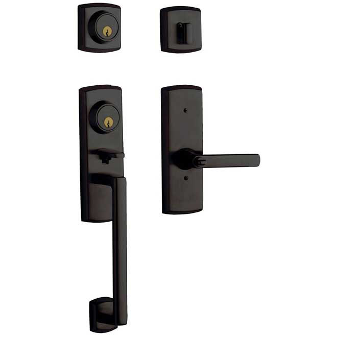 Soho Complete Inactive Dummy Handleset with Lever and Rosette, Right, Oil Rubbed Bronze
