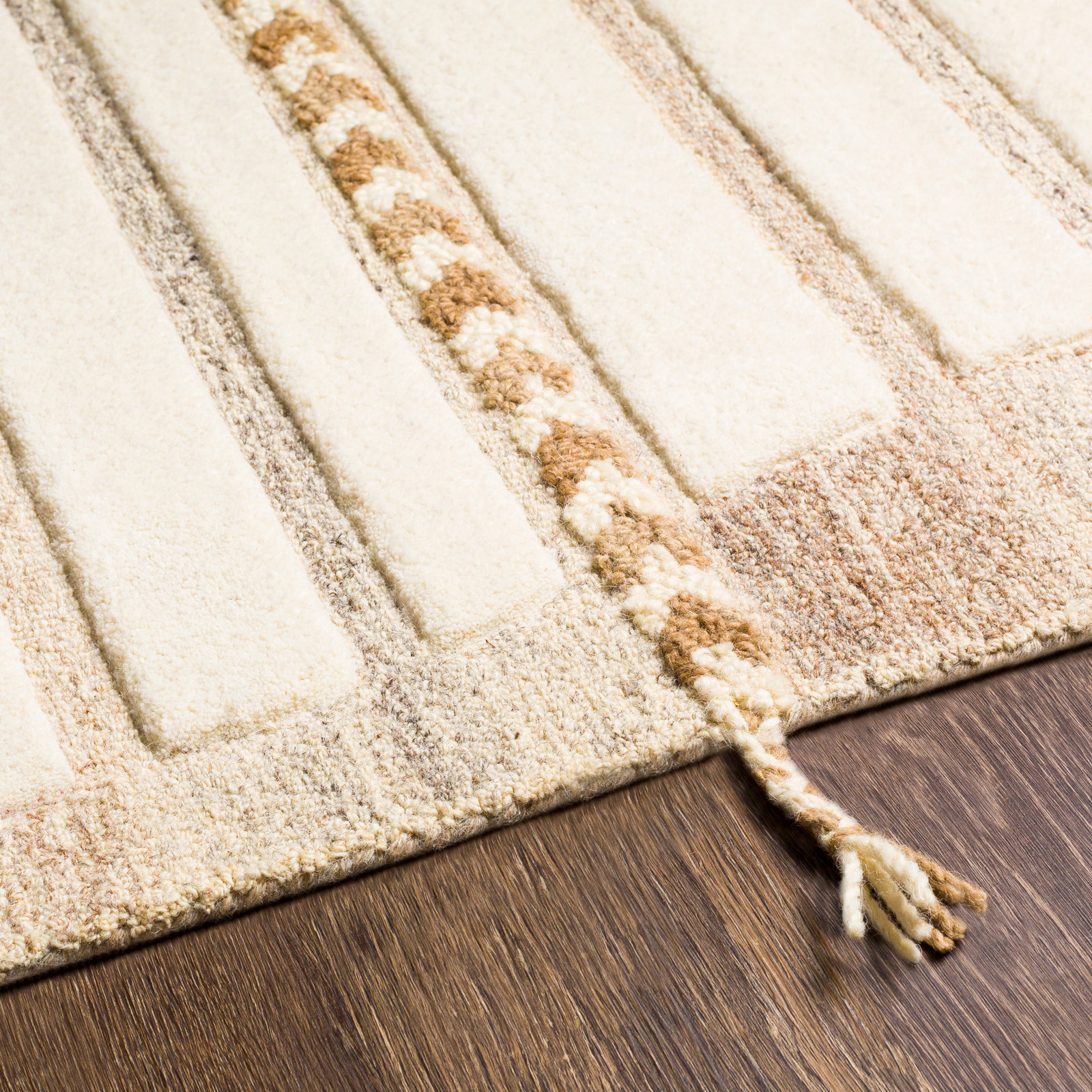 Lumia Hand-Woven Striped Rug, Rectangle 2' x 3'