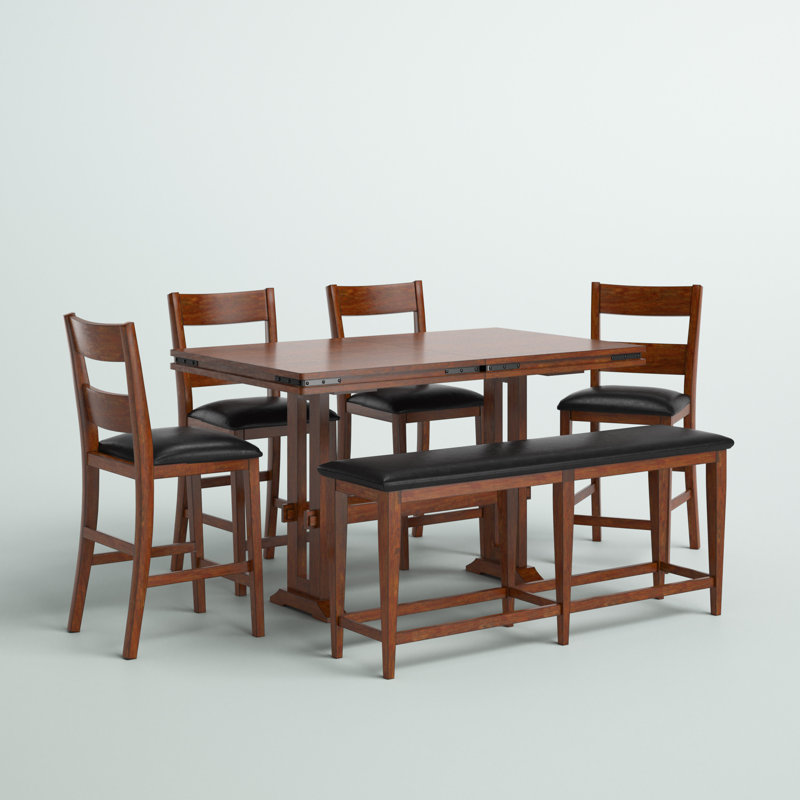 Vanni Extendable Trestle Dining Set