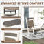 Ensemble de chaises berçantes 3 pièces