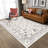 Area Rug 6X9 Vintage Bohemia Non-Slip Washable Rug For Living Room Kitchen Bedroom Living Room Flower Design-1149094909
