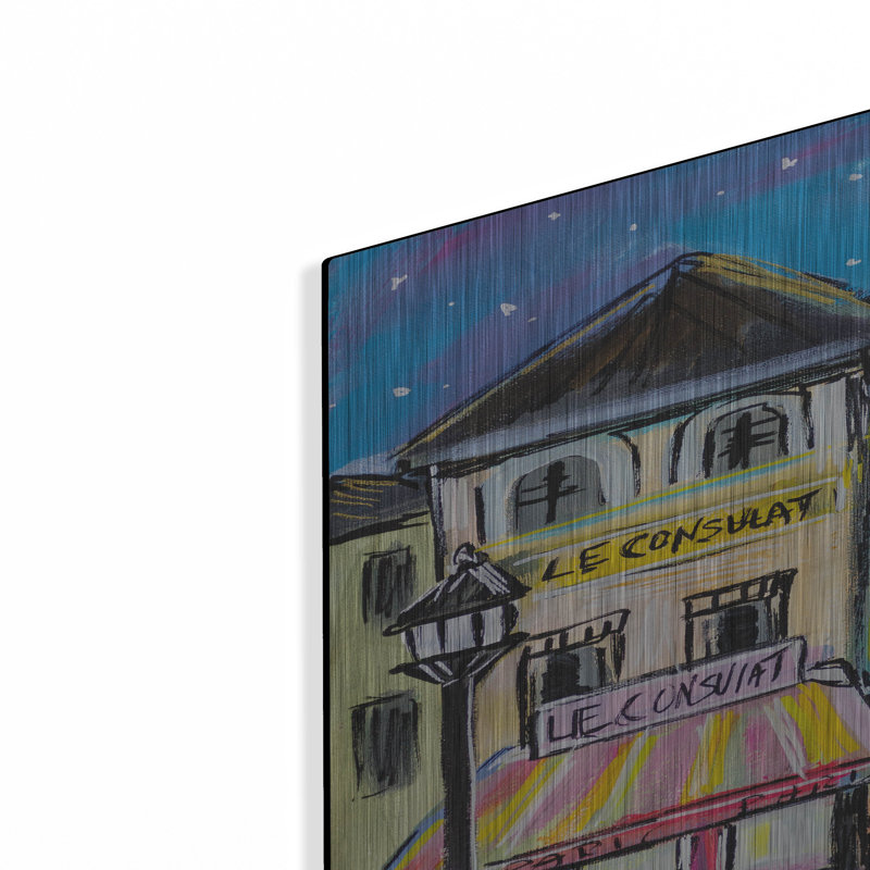 «Paris Evening» par Jeanette Vertentes, art en métal, H 36 po x l 24 po