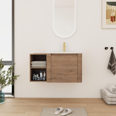 Meuble-lavabo simple 36 po / 40 po avec plateau en céramique