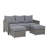 Khaelynn 3 - Person Patio Conversation Set with Cushions-2132163112