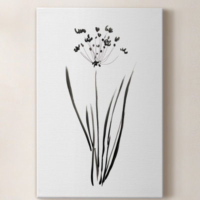 Inky Botanical II - peinture sur toile tendue