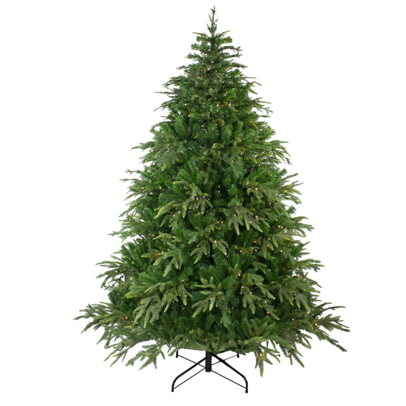 Sapin de Noël artificiel 6,5 pi avec lumières DEL blanc chaud Roosevelt, H 6,5 pi