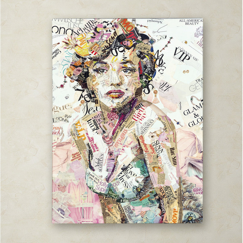 « glam & gloire », impression sur toile tendue, H 32 po x l 24 po x P 2 po