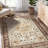 Vintage Washable Area Rug – Modern Low-Pile Soft Carpet, Non-Slip & Collapsible, Spot Resistant Floor Mat for Living Room & Bedroom, Indoor Outdoor,-1310075214-1310075215