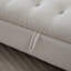 Banc de rangement rembourré moderne de 65,75 po de largeur avec double couvercle-1438729191