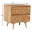 Alice 2 - Drawer Solid Wood Nightstand