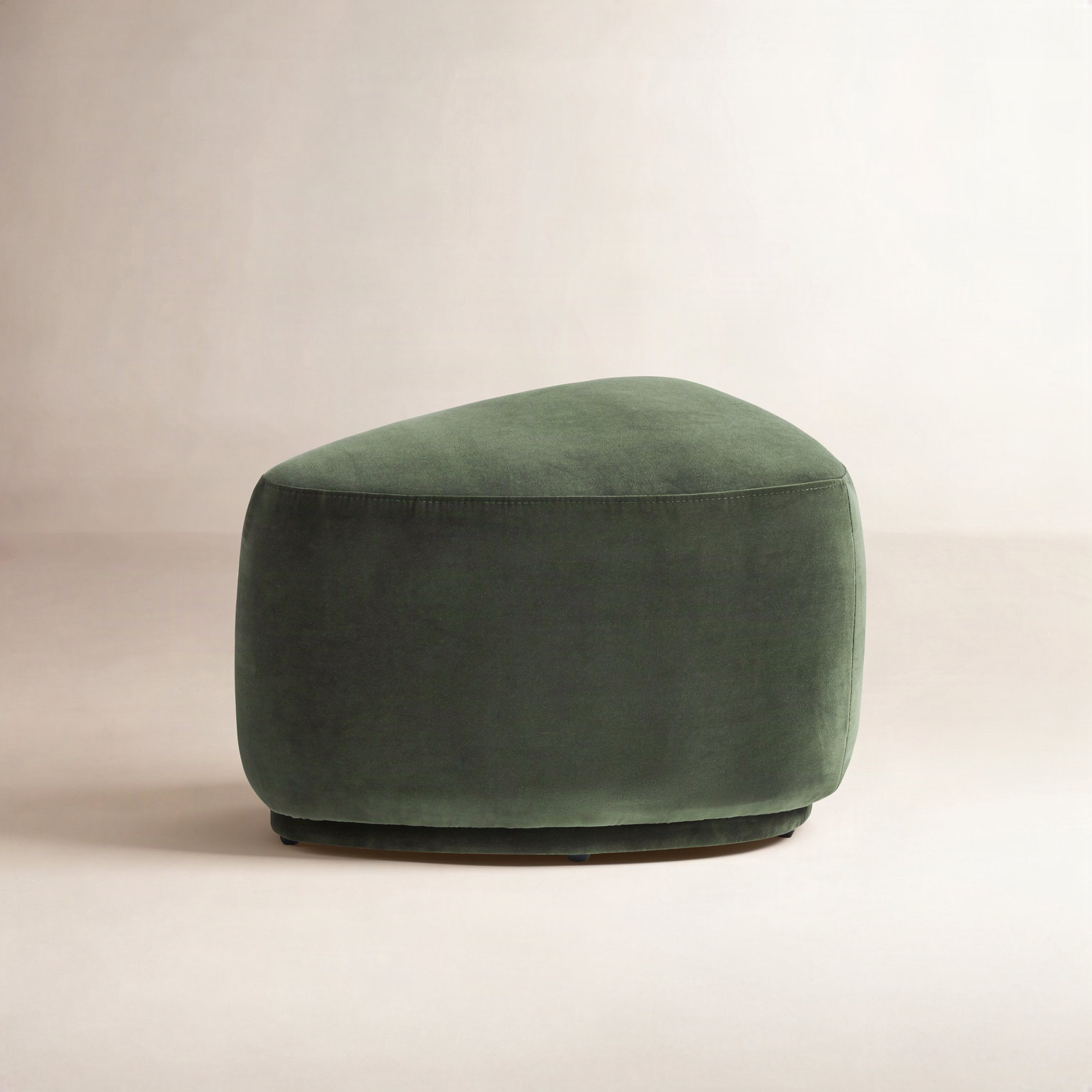 Adna 26" Ottoman, Moss Luxe Velvet