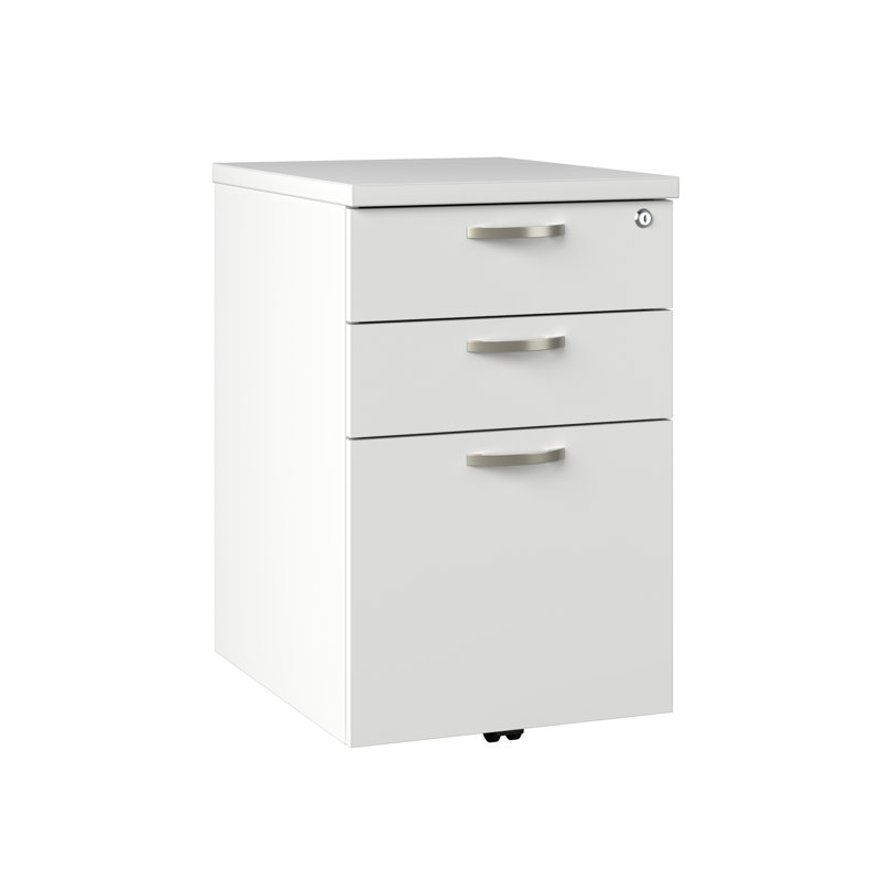 Classeur vertical mobile 3 tiroirs Office in a Hour, Blanc