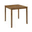Ensemble de salle à manger 5 pièces à hauteur de comptoir - table carrée et 4 chaises à dossier en X, structure en bois massif, surface imperméable, assemblage facile - parfait pour les petits espaces, la cuisine