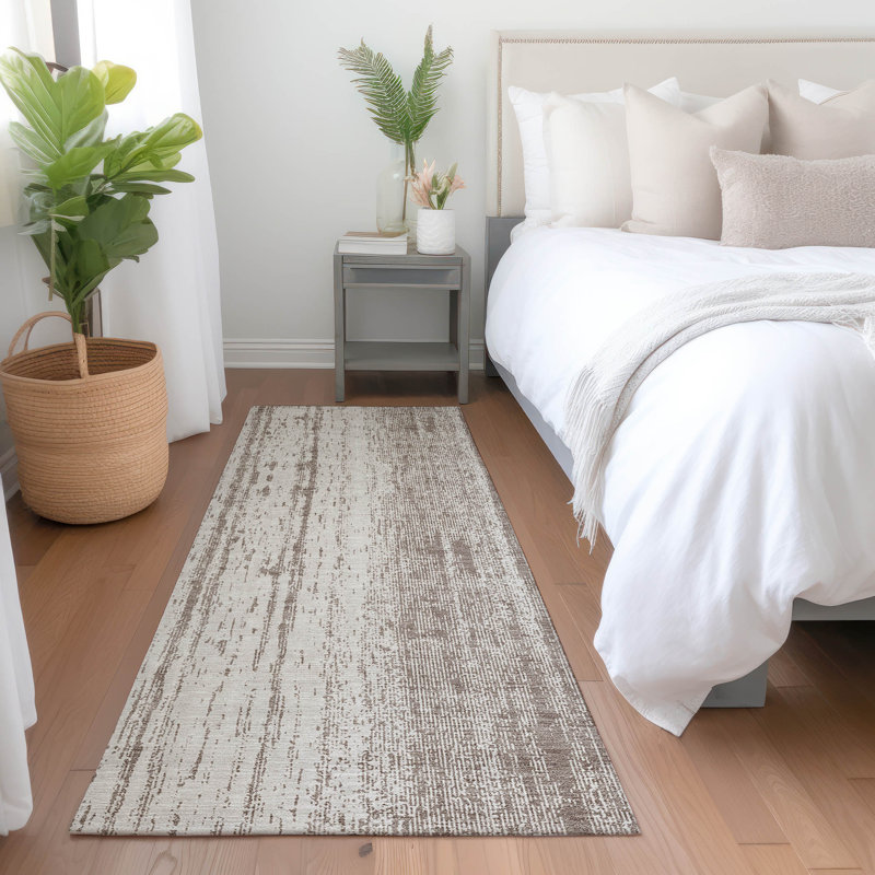 Malek Washable Abstract Indoor / Outdoor Rug, Runner 2'3" x 7'6"