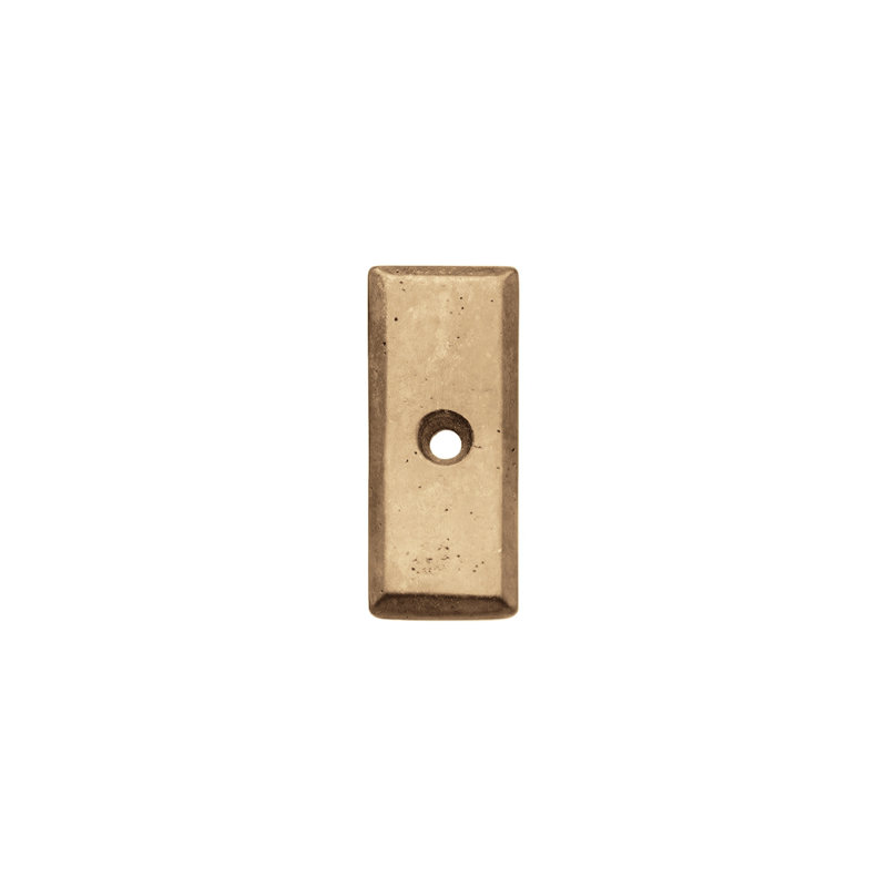 Metal Knob Backplate, Silicon Bronze Light