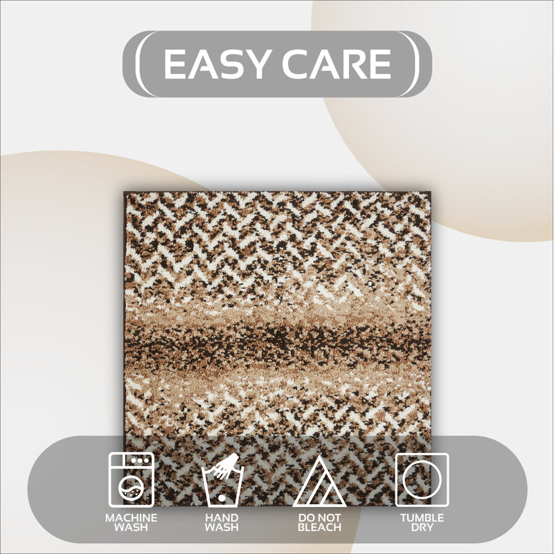 Tapis de cuisine et tapis de bain antidérapants Kynnidi Collection, Brun