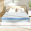 Surmatelas en rayonne de bambou à mémoire de forme en fibre de coton et éponge ordinaire-1849424571