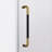 ANZZI Madam Series 76 In. H X 48 In. W Frameless Sliding Shower Door In Matte Black And Brushed Gold