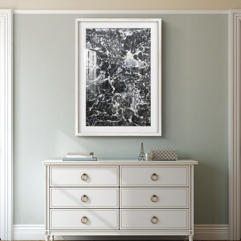 Printed Celestial Odyssey I -Framed Print, 28.5'' H x 20.5'' W, White