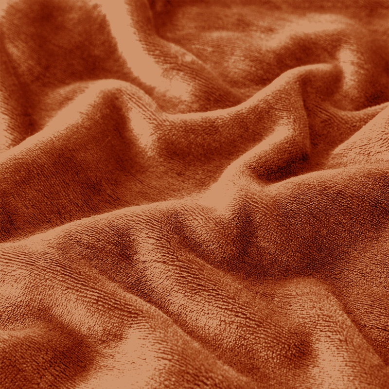 Aspire Homeware Deluxe Hotel Collection Ultra-Soft Sherpa Fleece Throw Blanket for Plush & Cozy Comfort, Rust