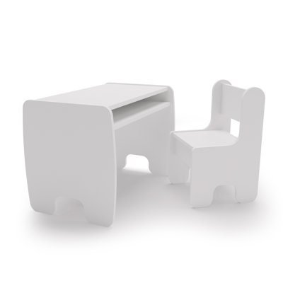 Kids 2 Piece Rectangular Arts And Crafts Table and Chair Set