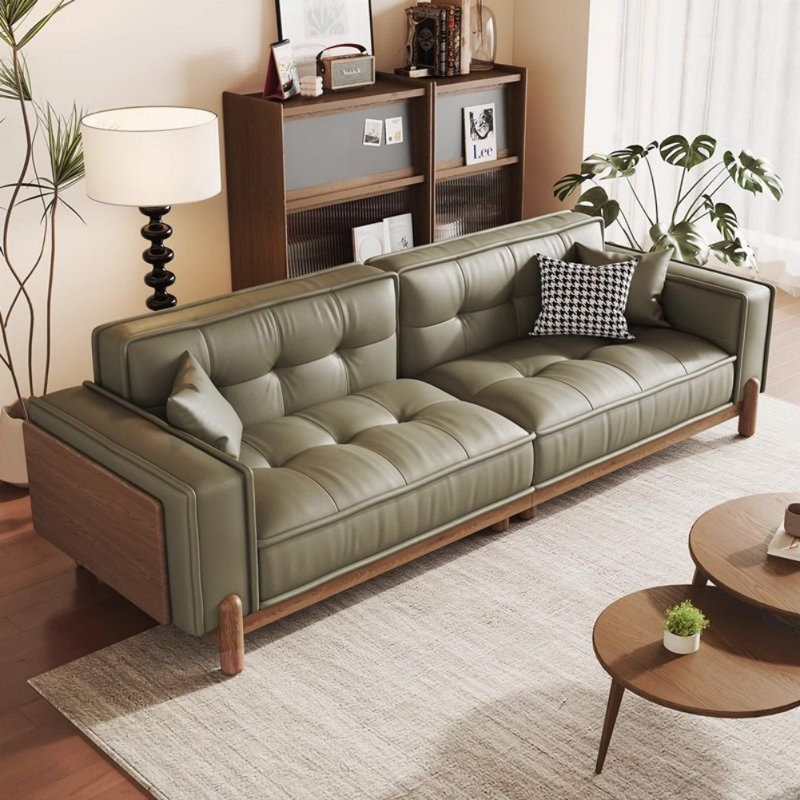 Simple and Retro Designed Green Sofa