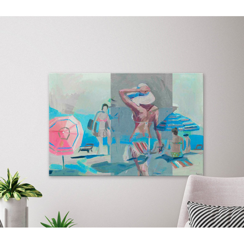 Parvez Taj - Wrapped Canvas Painting, 30cm H x 45cm W
