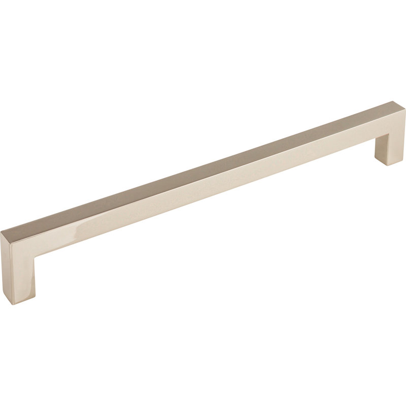 Nouveau Appliance Pull, Polished Nickel, 12" Center to Center