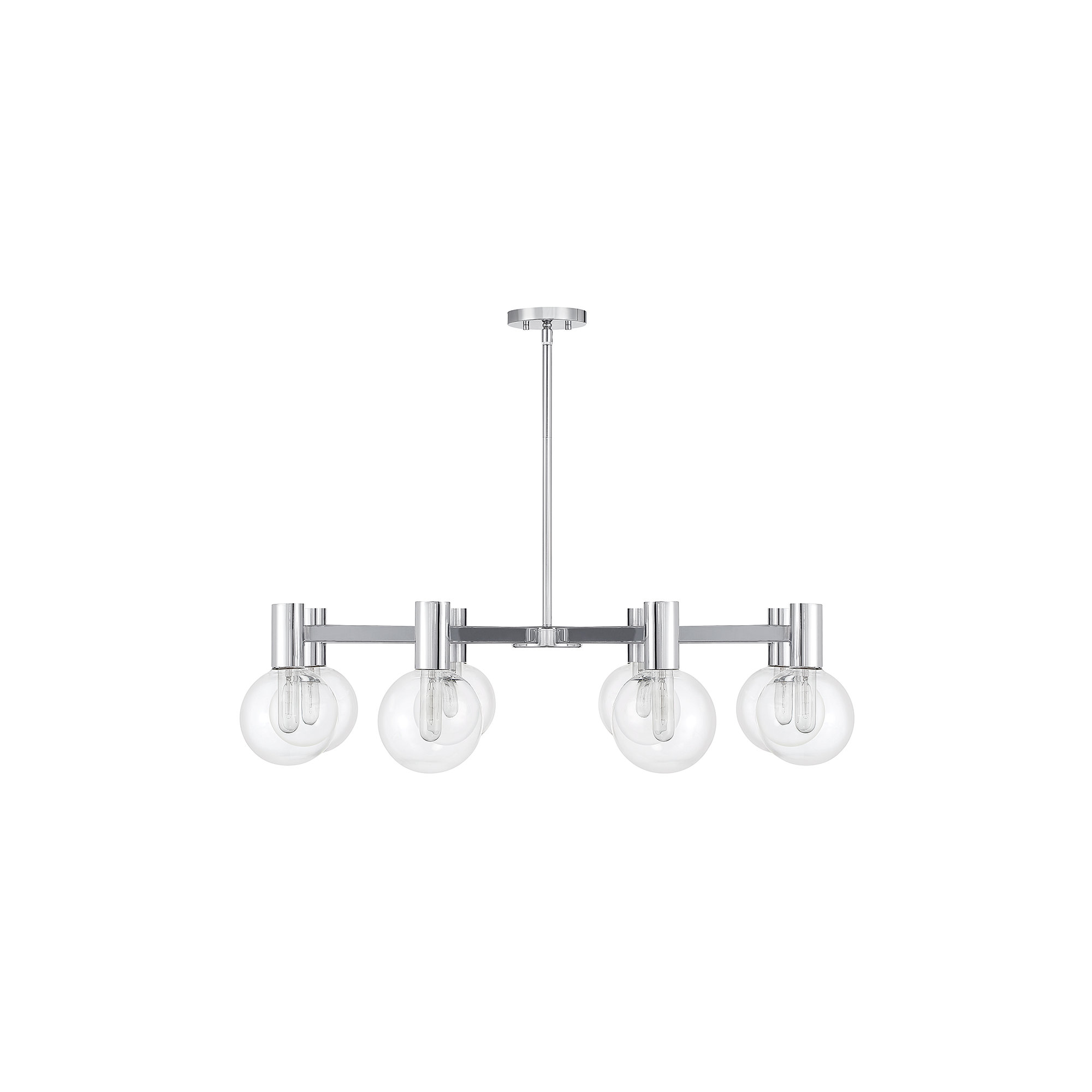 Rorem Chandelier, Chrome, 8 Lights
