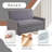 Light Gray Fluffy Fabric  Sofabed