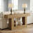 63" Farmhouse Console Table With 2-Tier Shelves, Entryway Table with U-Shaped Base, Narrow Long Sofa Table for Hallway, Foyer-1387891744