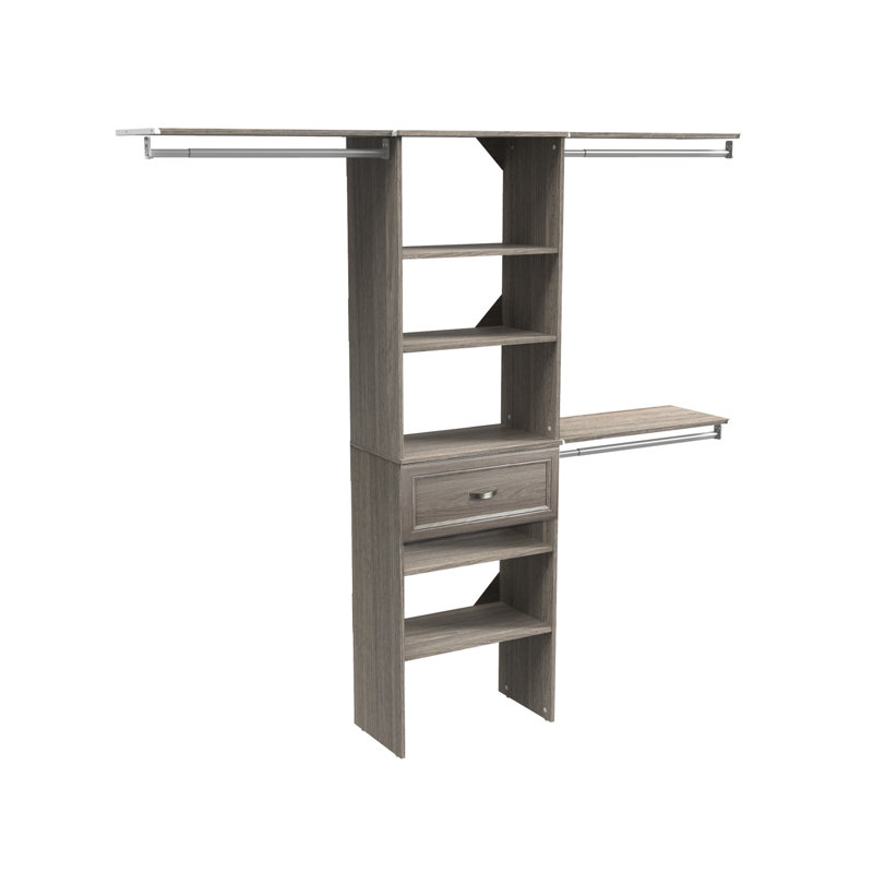 Système d'organisation avec tiroir SuiteSymphony l 84 po - l 120 po, Gris graphite