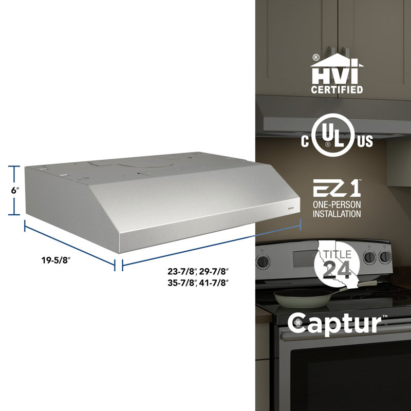 Broan 42-Inch Stainless Steel Convertible Under Cabinet Range Hood