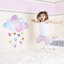 Watercolour Cloud and Hearts Wall Sticker-35527426