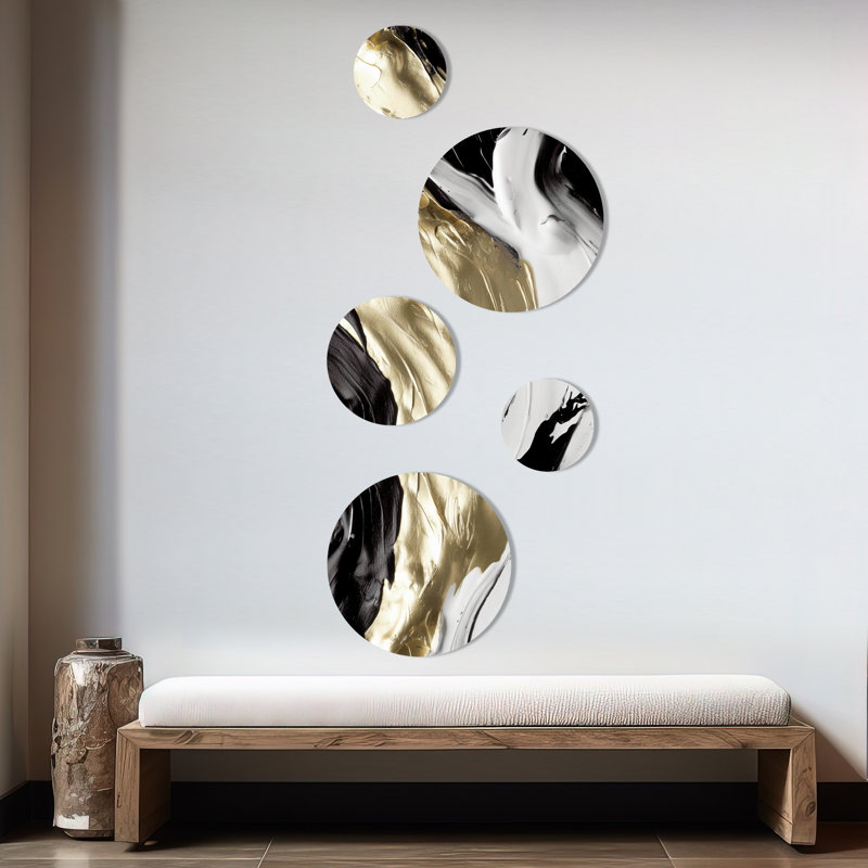 Abstract Wall Decor on Metal