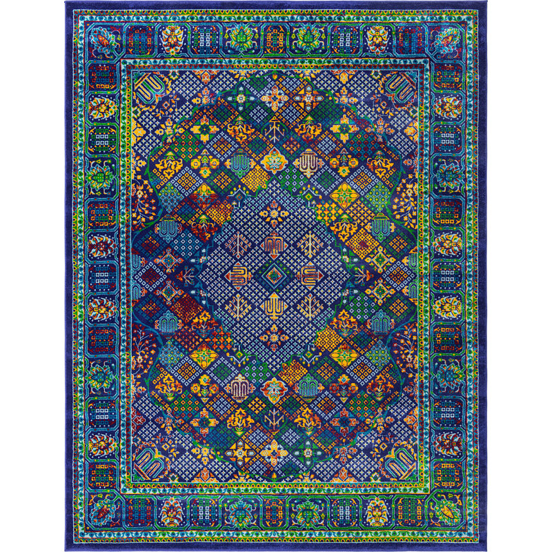 Oriental Indoor Rug, Rectangle 7'10" x 10'